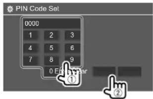 KENWOOD DDX26BT - Pairage d'un périphérique Bluetooth en utilisant un code PIN (pour Bluetooth 2.0) - 2