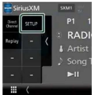 KENWOOD DDX57S - Configuration SiriusXM - 2