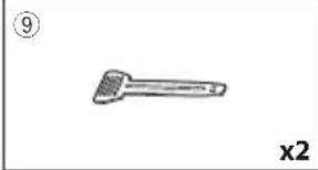 KENWOOD DDX57S - Accessoires fournis pour l'installation - 9