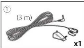 KENWOOD DDX57S - Accessoires fournis pour l'installation - 1