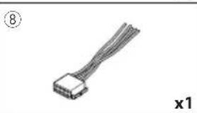 KENWOOD DDX57S - Accessoires fournis pour l'installation - 8