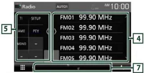 KENWOOD DDX57S - Utilisation de base de la radio - 2
