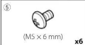 KENWOOD DDX57S - Accessoires fournis pour l'installation - 5
