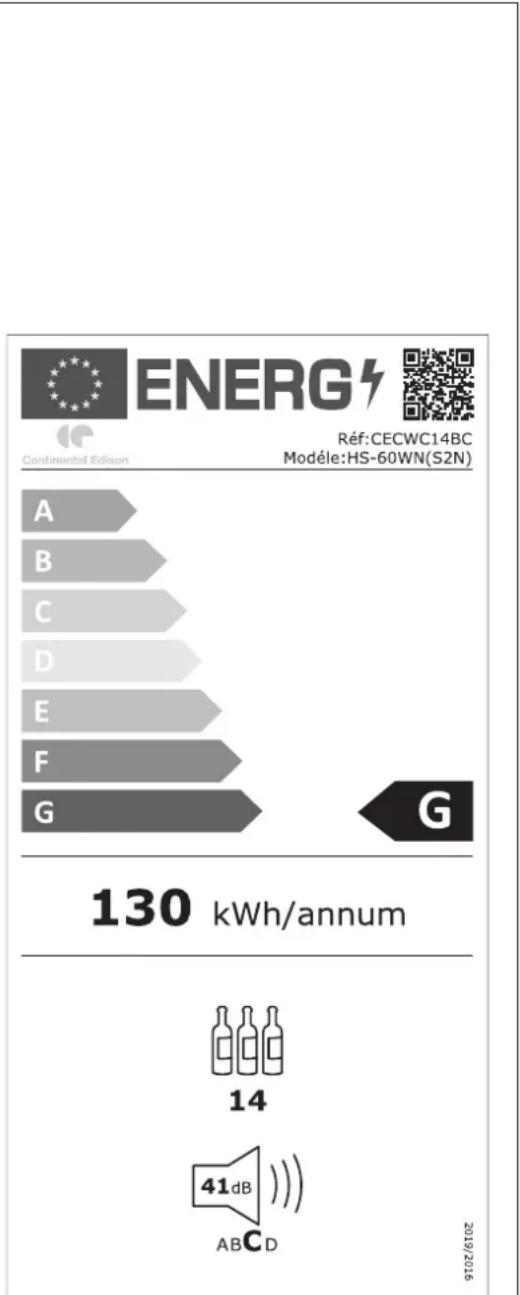 CONTINENTAL EDISON CECWC14BC - TECHNICAL SPECIFICATIONS - 1