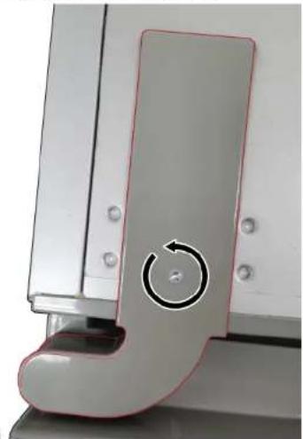 SIEMENS KF96RSBEA - Demontaz lewych zawiasow drzwi - 1