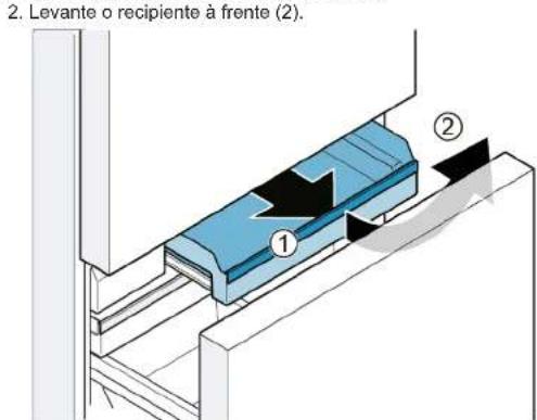 SIEMENS KF96RSBEA - Remover o recipiente para alimentos congelados (pequeno) - 1