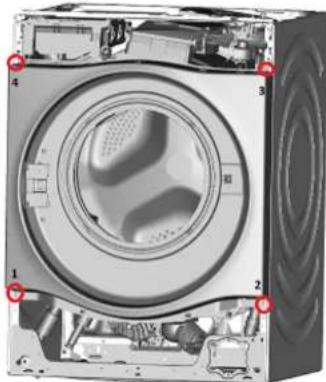 SIEMENS WN54G1X0 - Remover a vedação da porta - 5