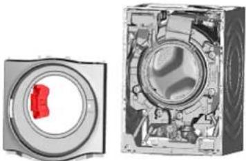 SIEMENS WN54G1X0 - Αφαίρεση μεντεσέ πόρτας - 1