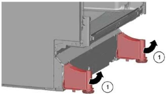 SIEMENS SE53HS32UE - Demontering av fotpanel - 3