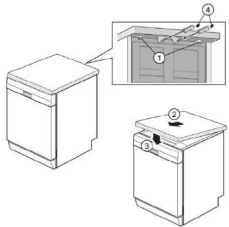 SIEMENS SL63HX52BE - Instalar o tampo - 1