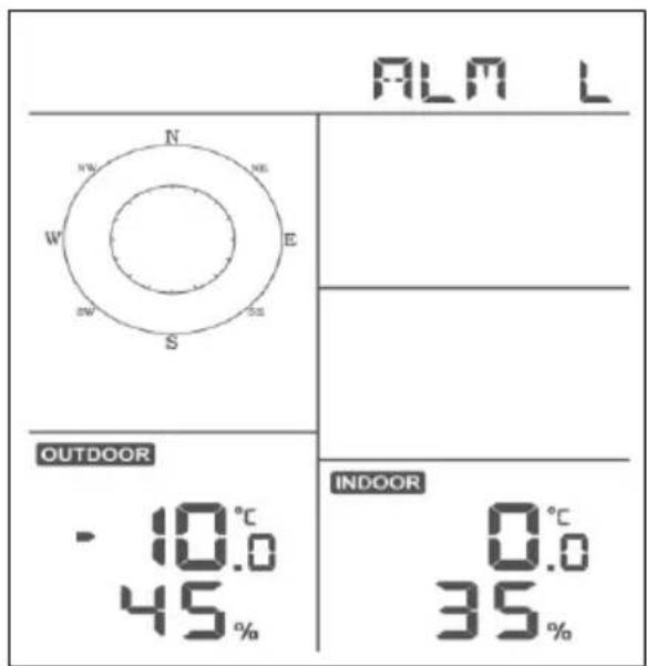 ALECTO WS5200 - Visning af alarm for hoj og lav - 2