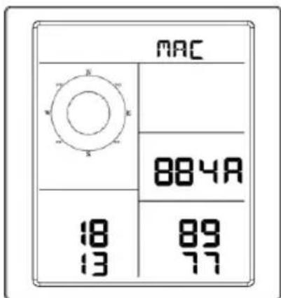 ALECTO WS5200 - Sadan vises MAC-adressen pa enheden - 1