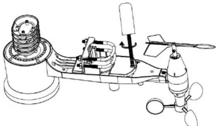 ALECTO WS5200 - De batterijen installeren - 2
