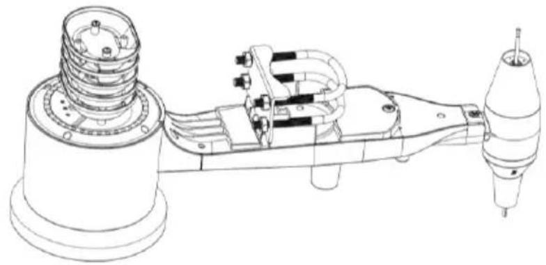 ALECTO WS5200 - U-Bügel und Montagemast montieren - 2