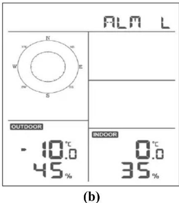 ALECTO WS5200 - Affichage des alarmes haute et basses - 2