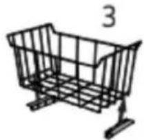 AMANA AZC5216LW - Position des tringles du panier - 3