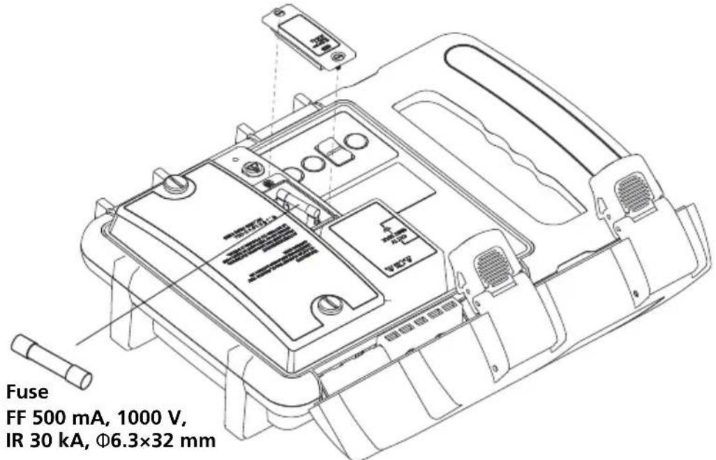 Amprobe UAT620 - Reemplazo del fusible - 1