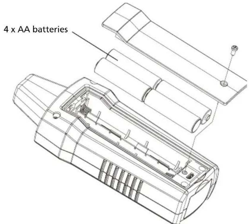 Amprobe AT6020 - Changing the Receiver Batteries - 1