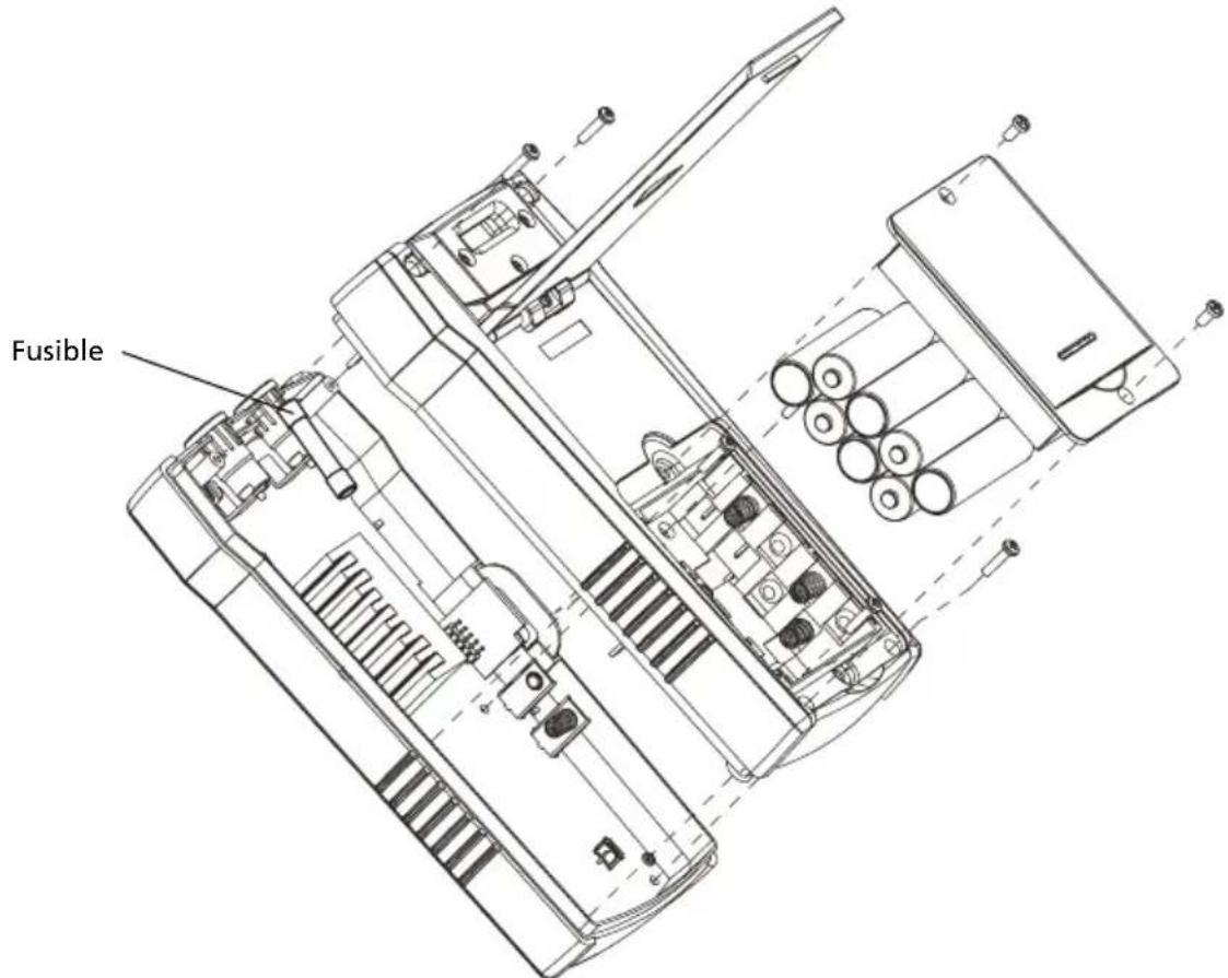 Amprobe AT6020 - Remplacement des fusibles du transmetteur : - 1