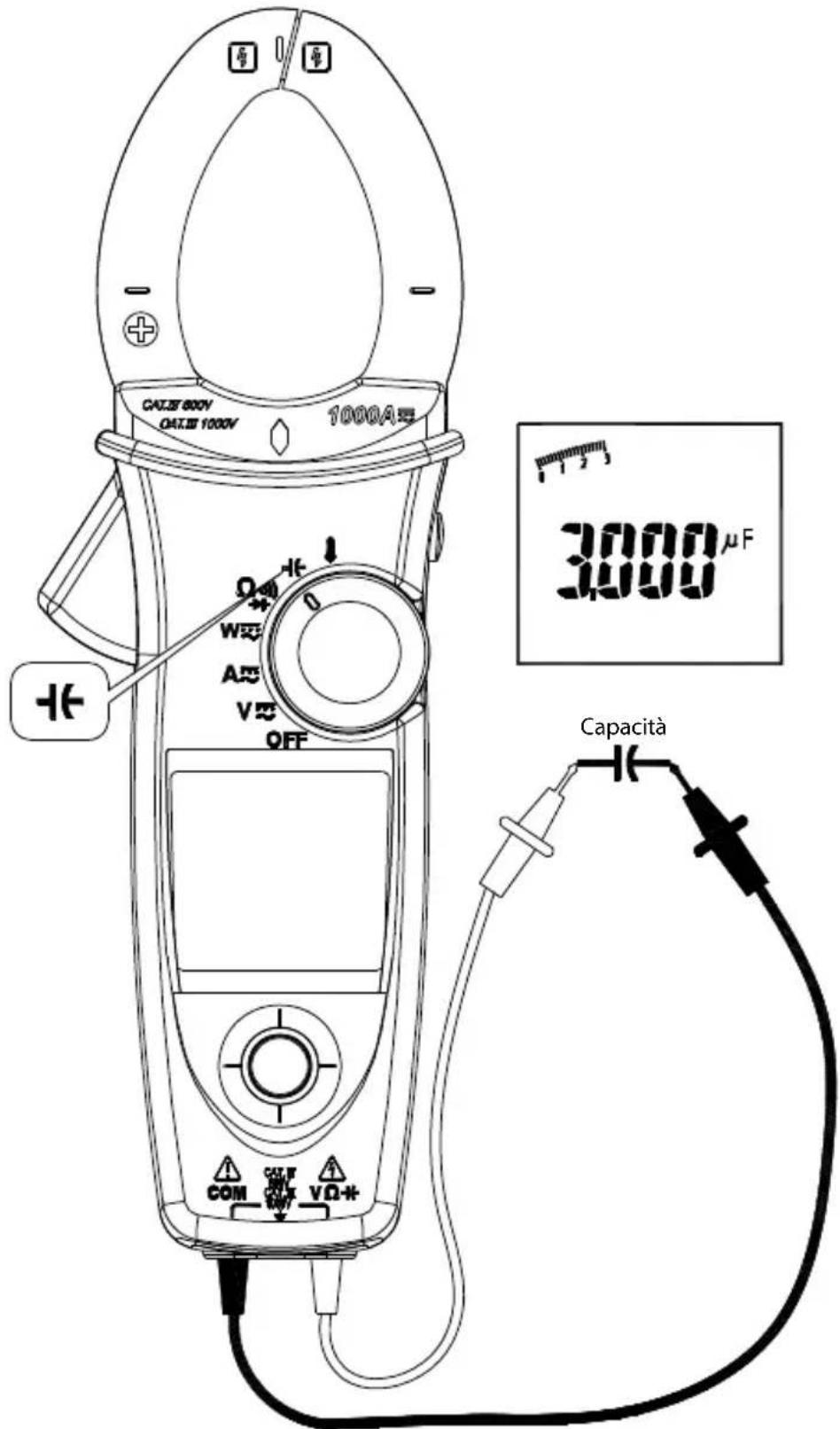 Amprobe ACDC54NAV - Misure di capacité - 1