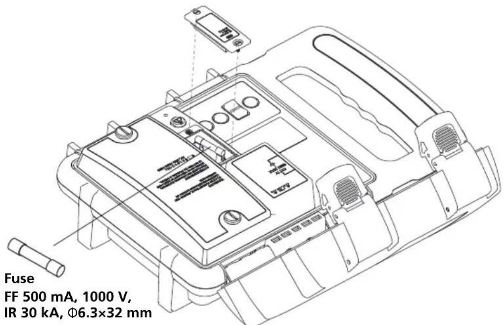 Amprobe UAT610 - Reemplazo del fusible - 1