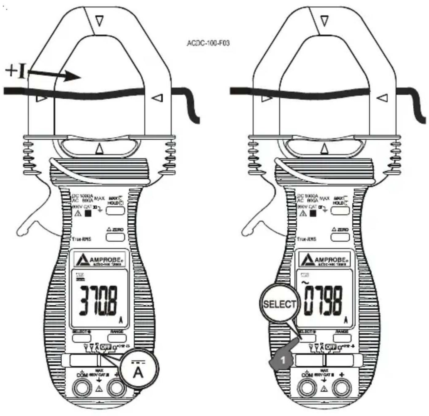 Amprobe ACDC100 - ACA-ström (med klämma) - 2