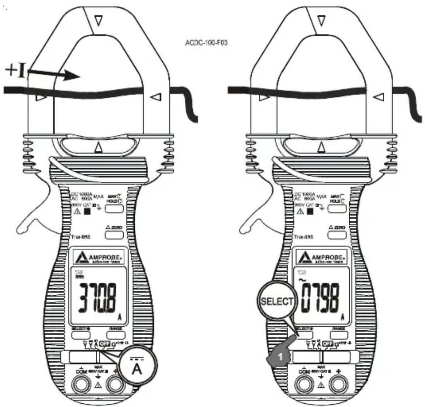 Amprobe ACDC100 - Corriente ACA (pinza) - 2