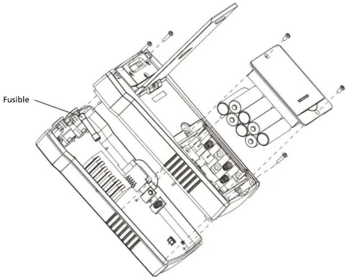 Amprobe AT6030 - Remplacement des fusibles du transmetteur : - 1