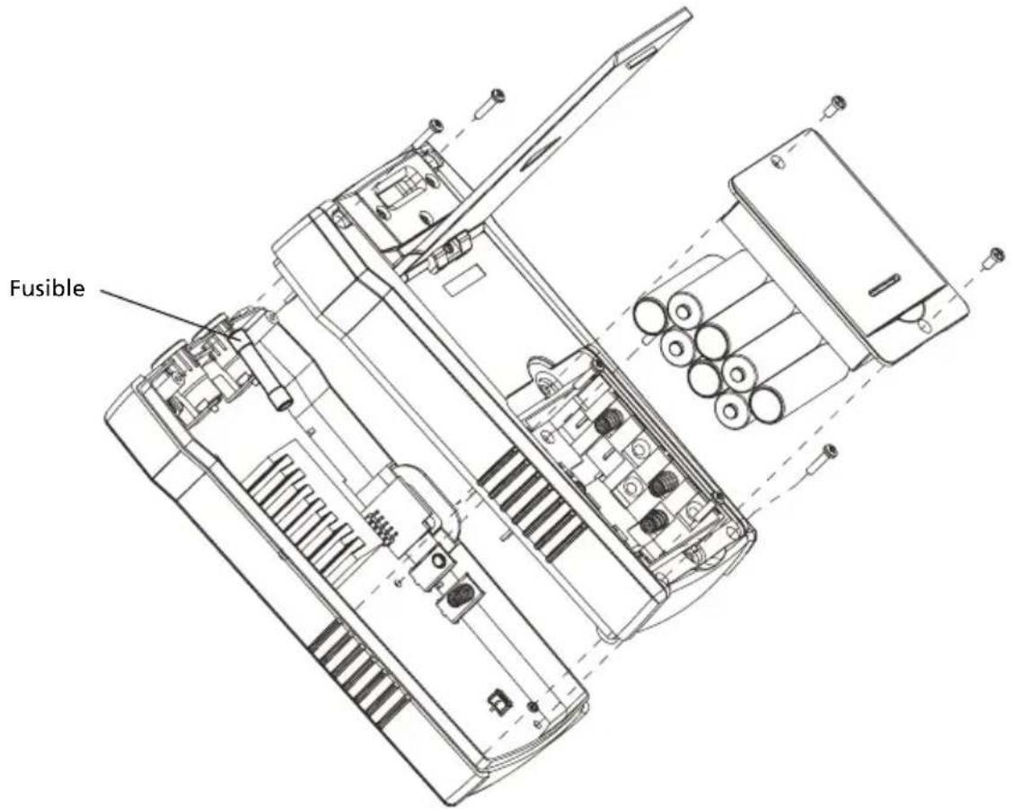 Amprobe AT6030 - Reemplazo del fusible del Transmisor: - 1