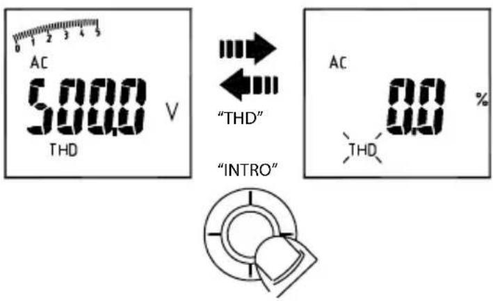 Amprobe ACDC52NAV - Medición de la distorsión total de armónicos (THD) (sólo en modo CA) - 1
