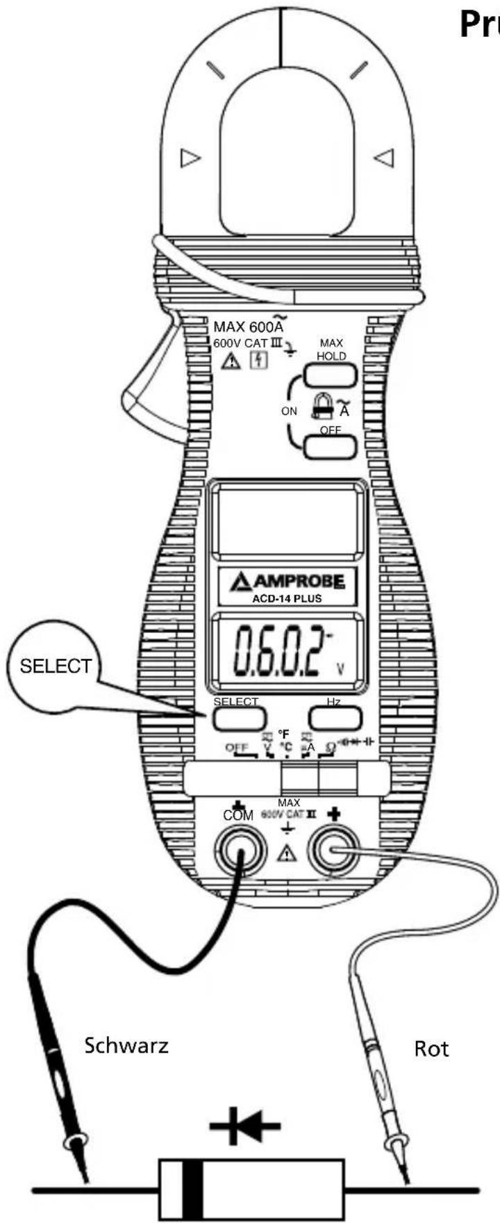 Amprobe ACD14PLUS - Prüfen von Dioden - 1