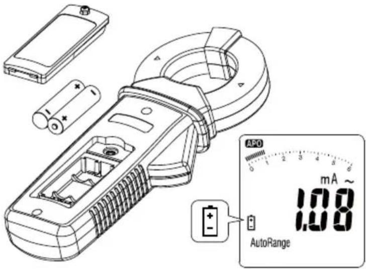 Amprobe ALC110 - REEMPLAZO DE LAS PILAS - 1