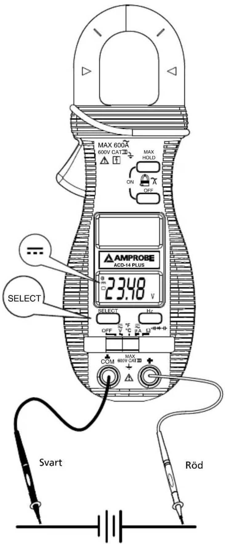 Amprobe ACD14 TRMSPLUS - Max Hold (Håll)\* (om tillämpligt) - 1
