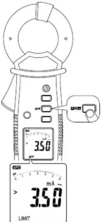Amprobe AC50A - Limit selection: - 1