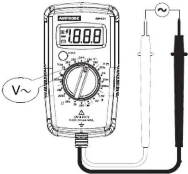 Amprobe PK110 - Mesure de la tension CA - 2