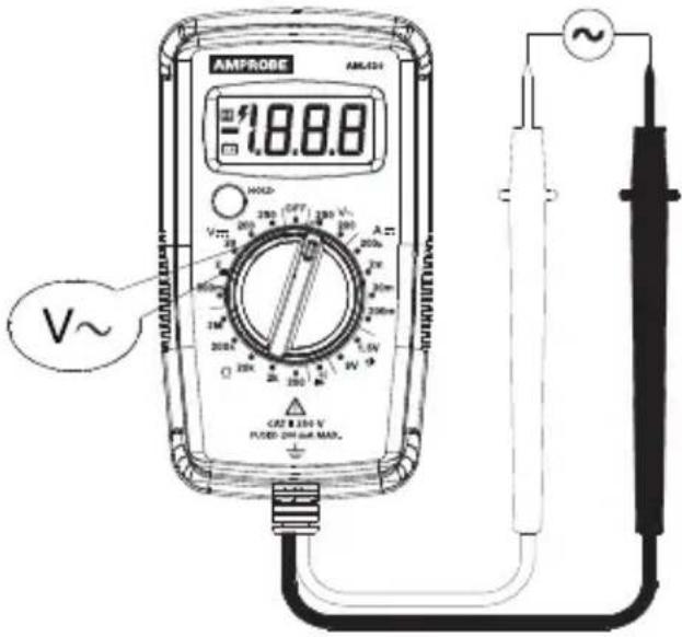 Amprobe PK110 - Medición de voltaje CA - 2