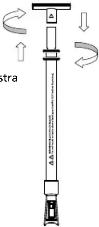 Amprobe LT10 - Fissaggio e rimozione dell'adattatore - 1