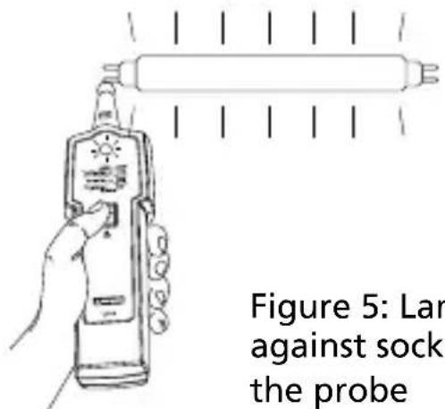 Amprobe LT10 - Lamp test with the probe - 3