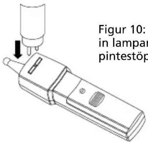 Amprobe LT10 - ⚠ Slå av strömmen till belysningsarmaturen före lampan tas bort därifrån. - 1