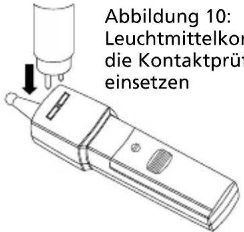 Amprobe LT10 - ⚠ Schalten Sie die Stromversorgung der Leuchtmittelfassung ab, bevor Sie das Leuchtmittel aus der Fassung nehmen. - 1