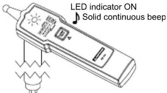 Amprobe LT10 - Apague el aparato luminoso antes de retirar la lámpara del aparato. - 2