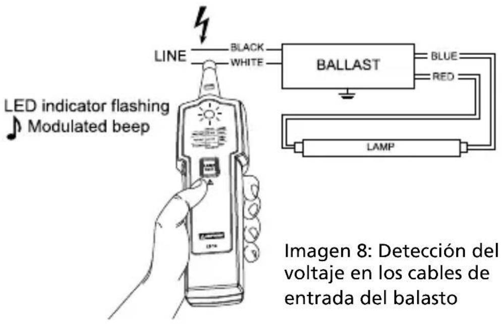 Amprobe LT10 - Detección del voltaje con la sonda - 1