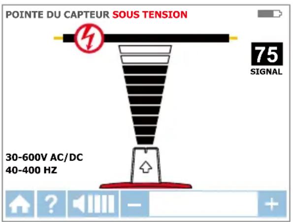 Amprobe AT8030 - Utilisation du récepteur AT-8000-R en mode CAPTEUR DE POINTE sous tension - 1
