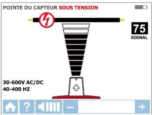 Amprobe AT8020 - Utilisation du récepteur AT-8000-R en mode CAPTEUR DE POINTE sous tension - 1