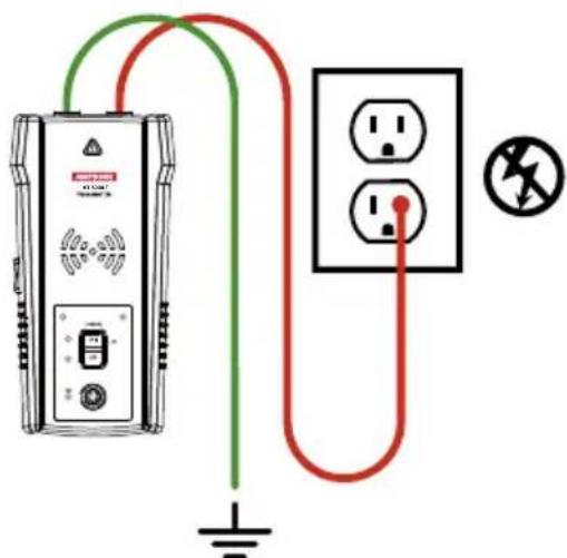 Amprobe AT8020 - Tracer des fils hors tension Connexion des cables d'essai du transmetteur - 1