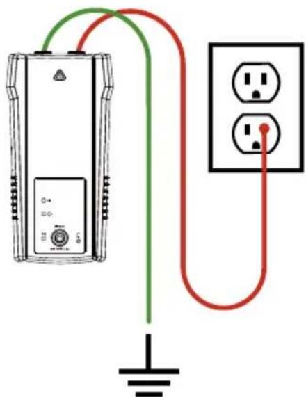 Amprobe AT6010 - Tracing – Energized and De-energized Wires Connecting test leads to the Transmitter - 1