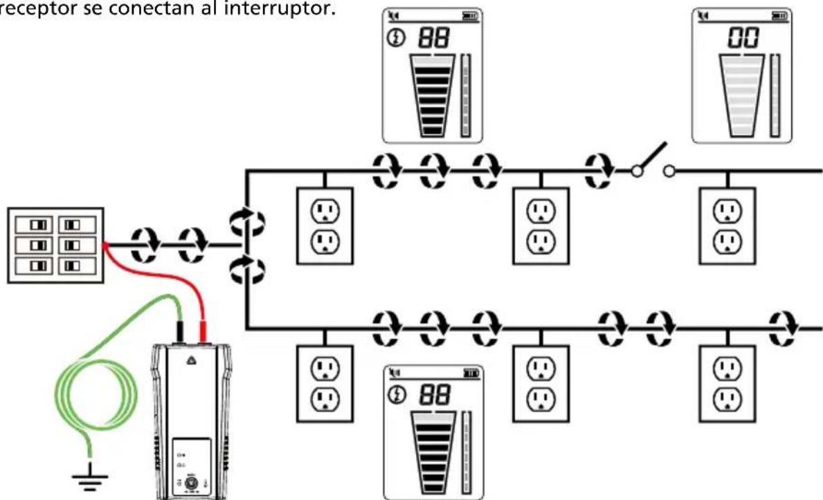 Amprobe AT6010 - Mapeo de circuitos utilizando la conexión de los terminales de prueba - 1