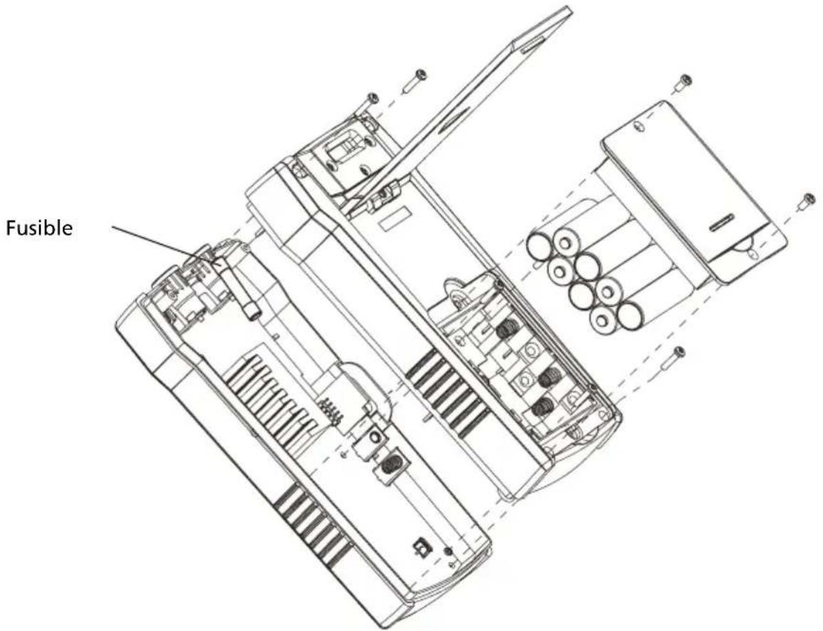 Amprobe AT6010 - Remplacement du fusible du transmetteur : - 1