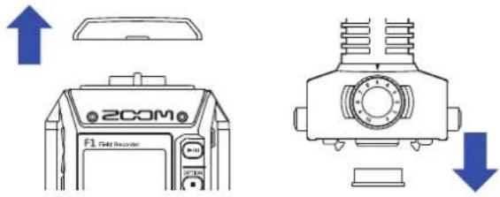 ZOOM F1 - Branchement des capsules de micro - 1