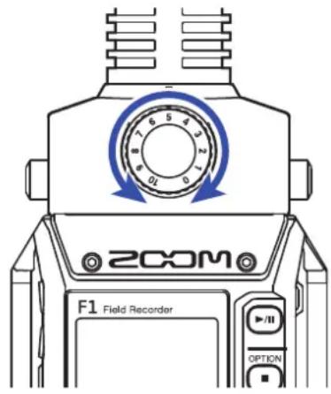 ZOOM F1 - En cas d'utilisation d'une capsule de micro - 1